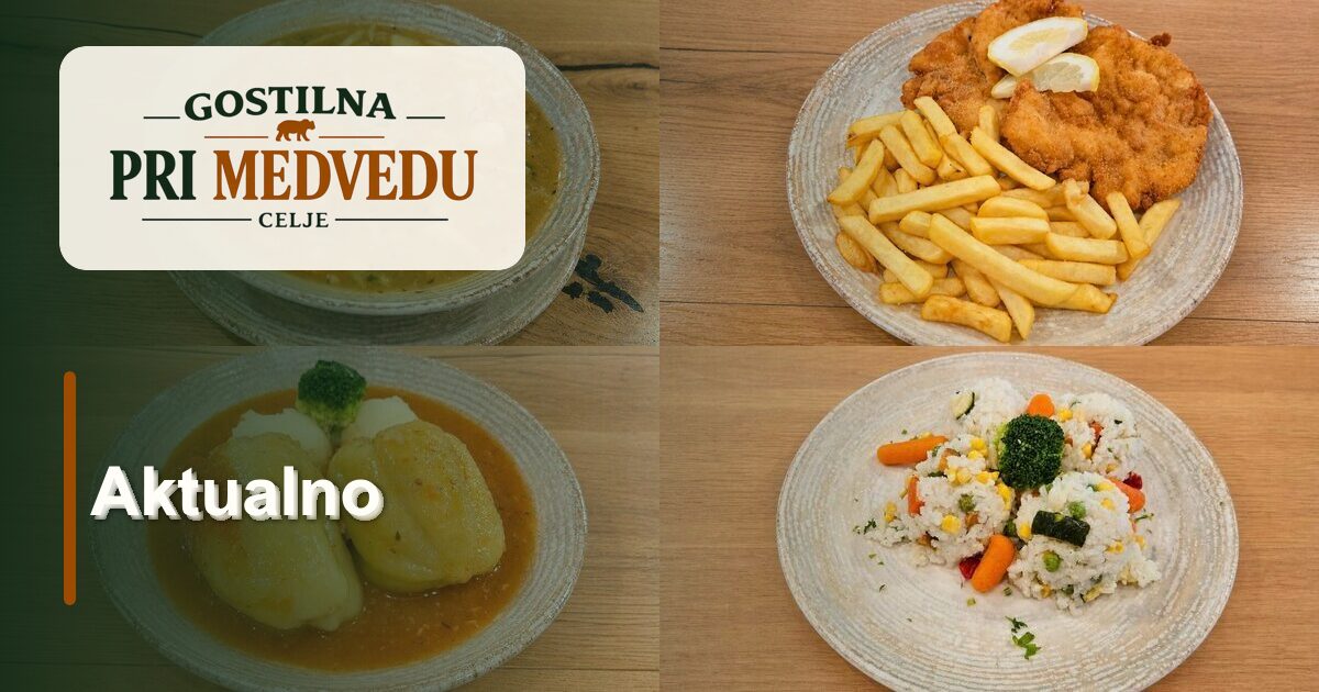 Aktualna ponudba | Gostilna pri Medvedu Celje